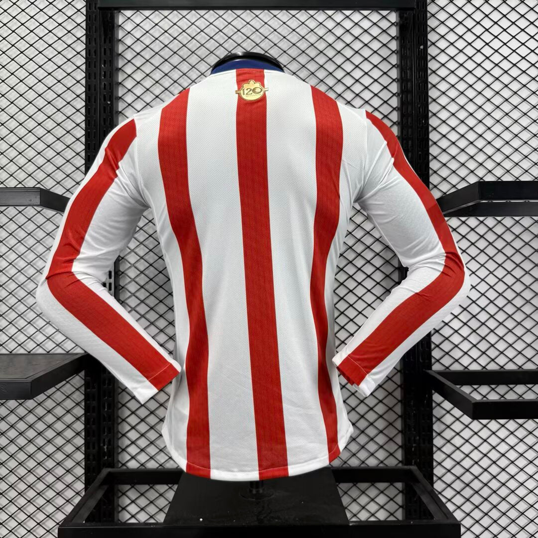 Chivas 25/26 Local Vers. Jugador | Edicion 120 Años | Manga Larga