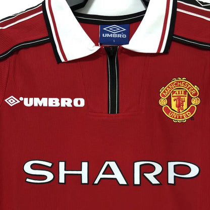 Manchester United 98/99 Local Vers. Retro | Manga Larga