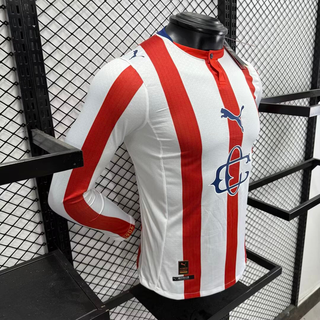 Chivas 25/26 Local Vers. Jugador | Edicion 120 Años | Manga Larga