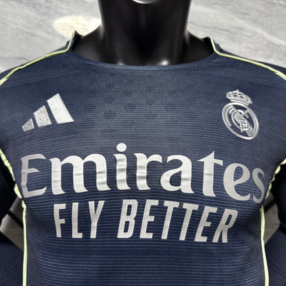 Real Madrid 25/26 Visita Vers. Jugador | Manga Larga