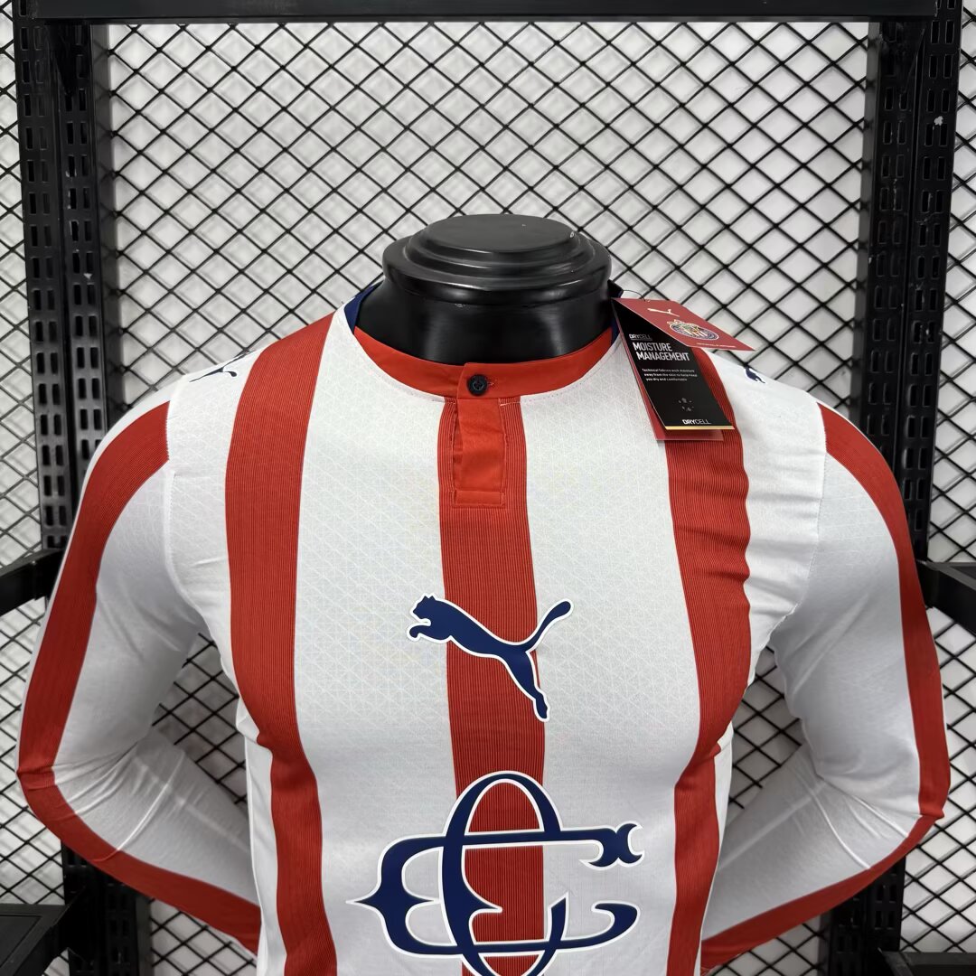 Chivas 25/26 Local Vers. Jugador | Edicion 120 Años | Manga Larga