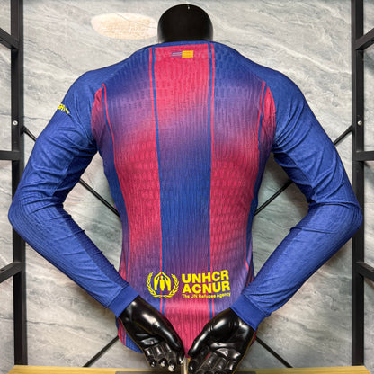 FC Barcelona 25/26 Local Vers. Jugador | Manga Larga