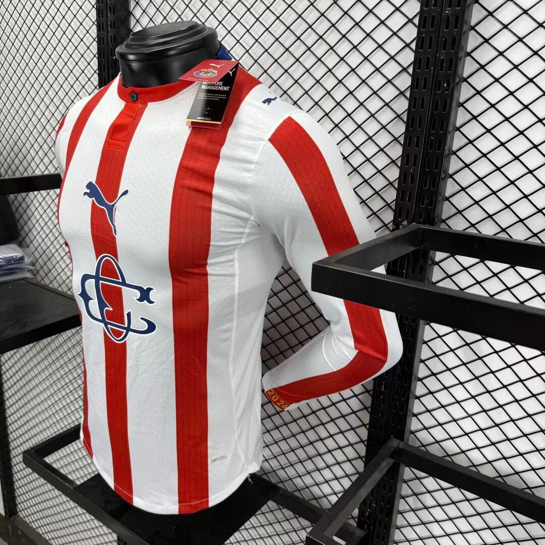 Chivas 25/26 Local Vers. Jugador | Edicion 120 Años | Manga Larga