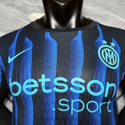 Inter de Milán 25/26 Local Vers. Jugador | Manga Larga